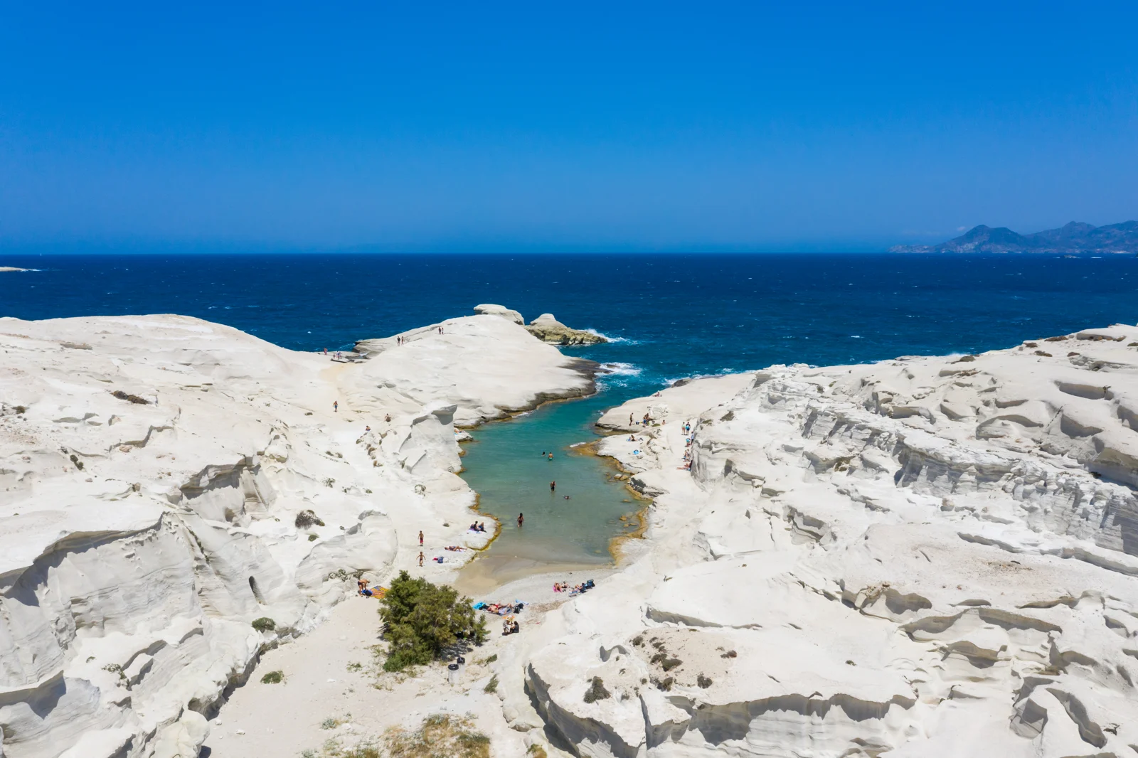 White rocks at Sarakiniko on Milos