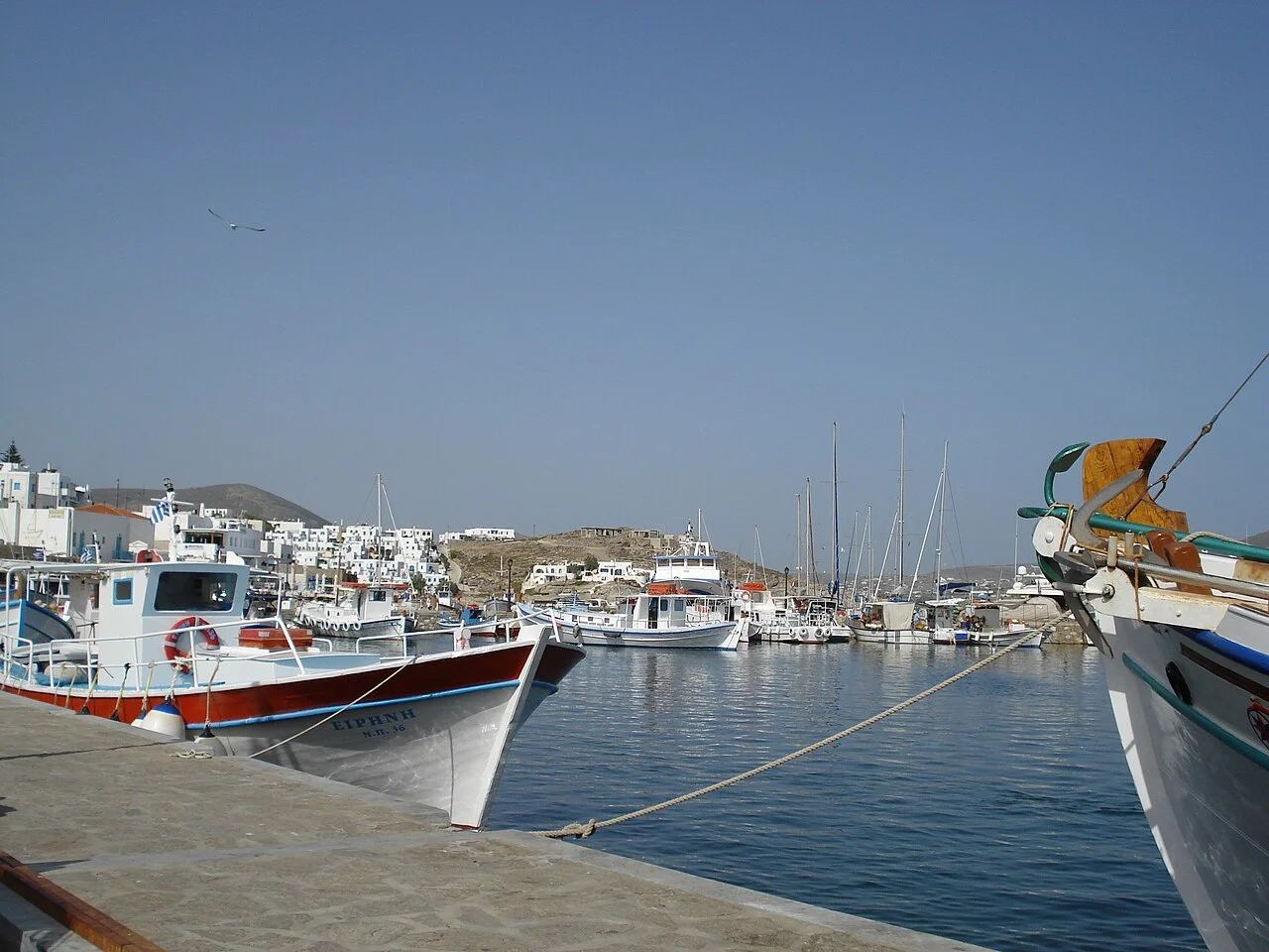 Naoussa harbour on Paros
